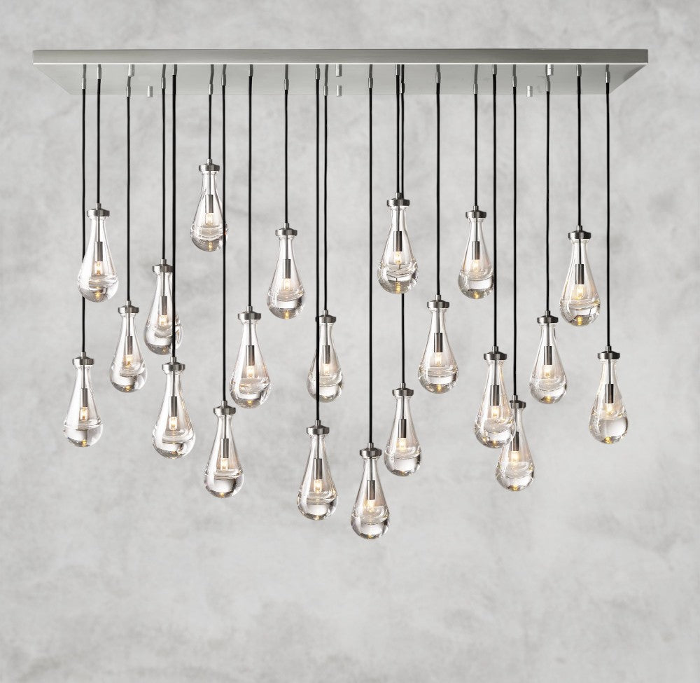 Rain Rectangular Chandelier 54", 72"